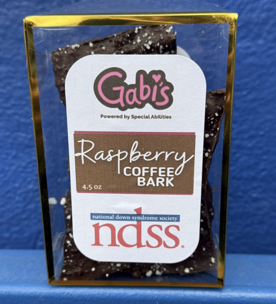 raspberry chocolate bar collaboration with gabi's grounds and NDSS