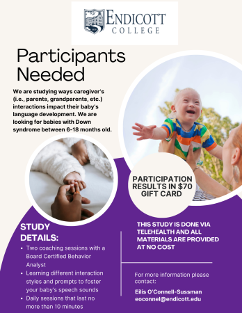 Research Flyer for Study for 6-18 month old babies